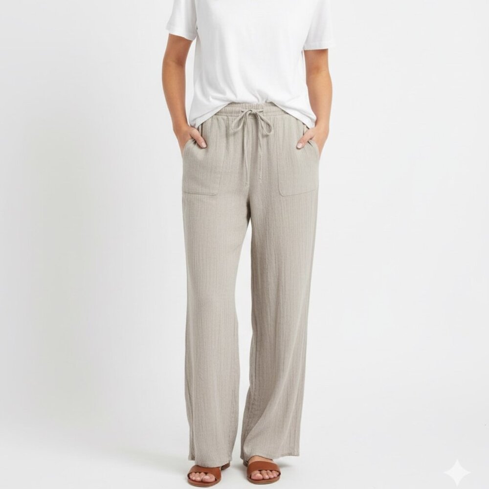 Women’s Light Cream Soft Pants | Size Medium (4–6) | Business Casual Loungewear